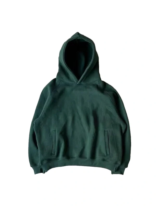 Custom Men’s Cropped Acid-Washed Hoodies with Embroidery