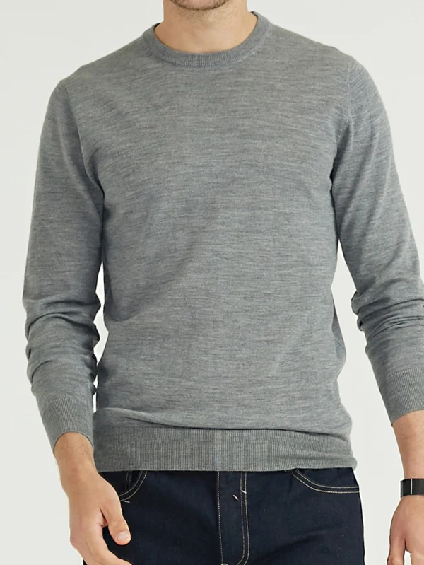 Custom OEM Men's 100% Wool Pullover Sweater Knitwear