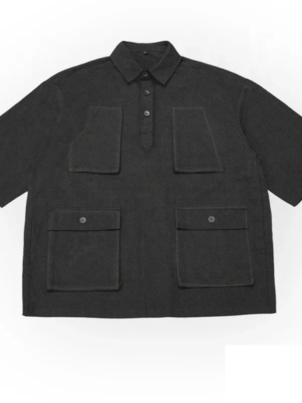 Custom Summer Cargo Shirts for Men with Pockets