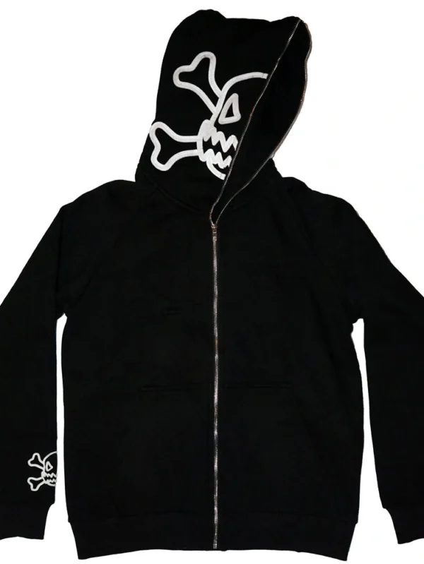 Custom Wholesale Men's Double Layer Zip Up Hoodie