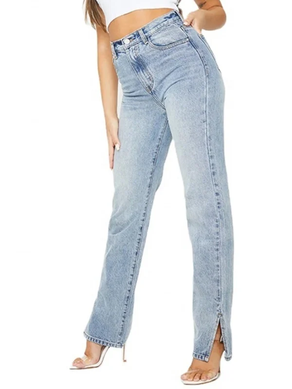 Fashion Wholesale Straight Jeans for Modern Women