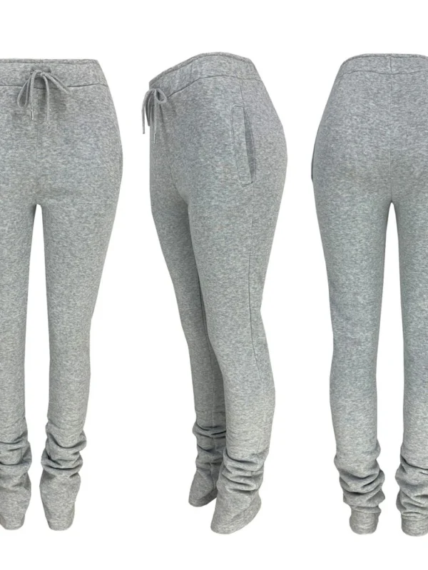 Fashionable Plus Size Jogger Pants with Drawstring Design