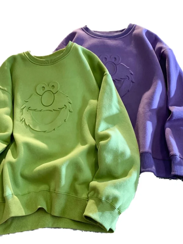 High Quality 3D Embossed Logo French Terry Sweatshirt