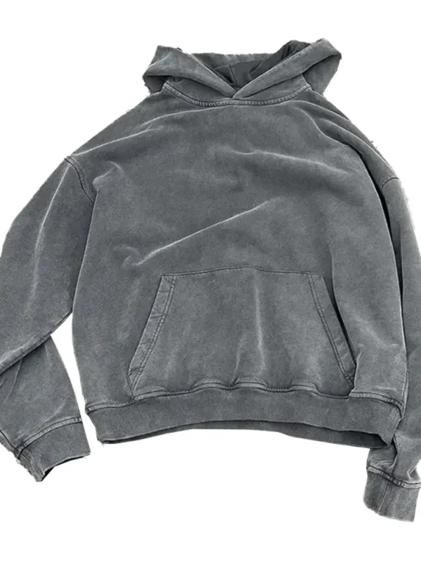 High Quality French Terry Acid Washed Hoodies