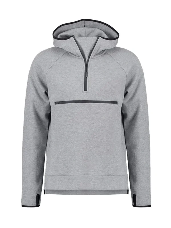 High-Quality Men's Hoodies with Trendy Chest Zipper