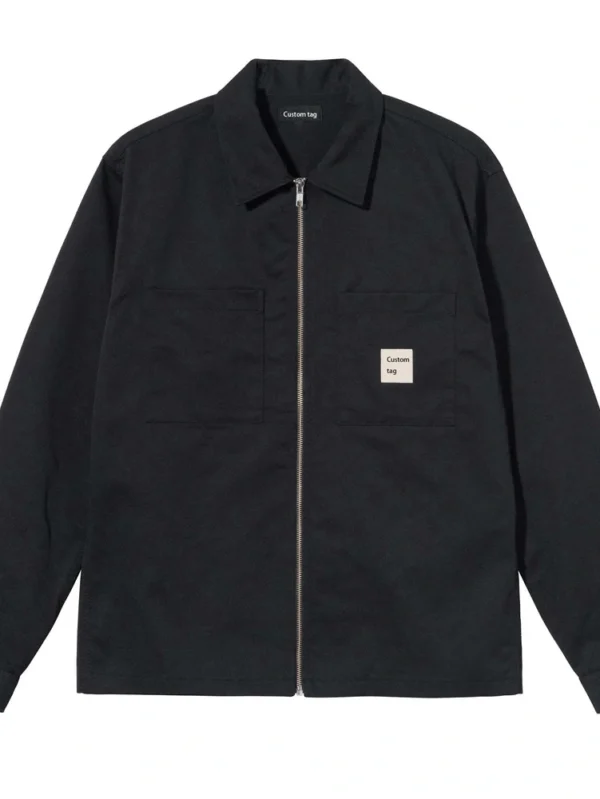 High-Quality Streetwear Button-Up Work Shirt for Men