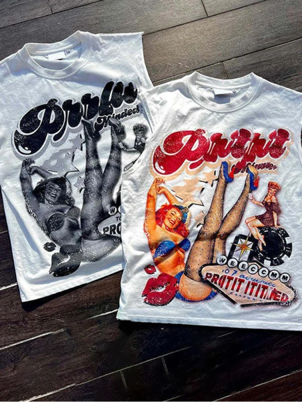 Men’s 100% Cotton Streetwear Sleeveless T-Shirt Style