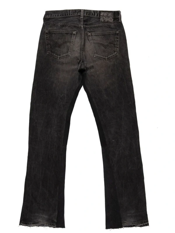 Men's Custom Blue Vintage Wash Stacked Skinny Jeans