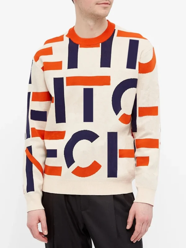 OEM & ODM Men’s Jacquard Knit Sweater with Crew Neck