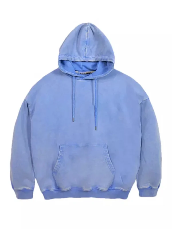 Oversized Luxury Baby Blue French Terry Designer Hoodie