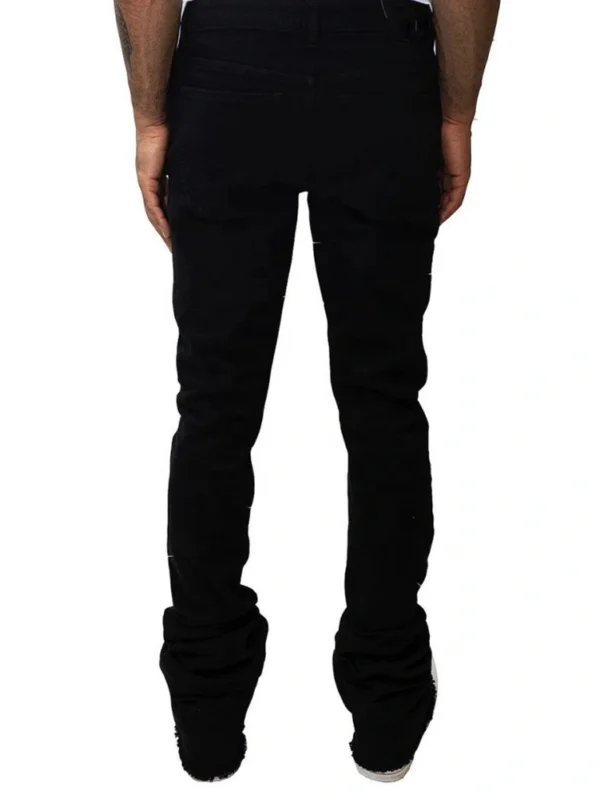 Raw Hem Men’s Stacked Flare Skinny Jeans Collection