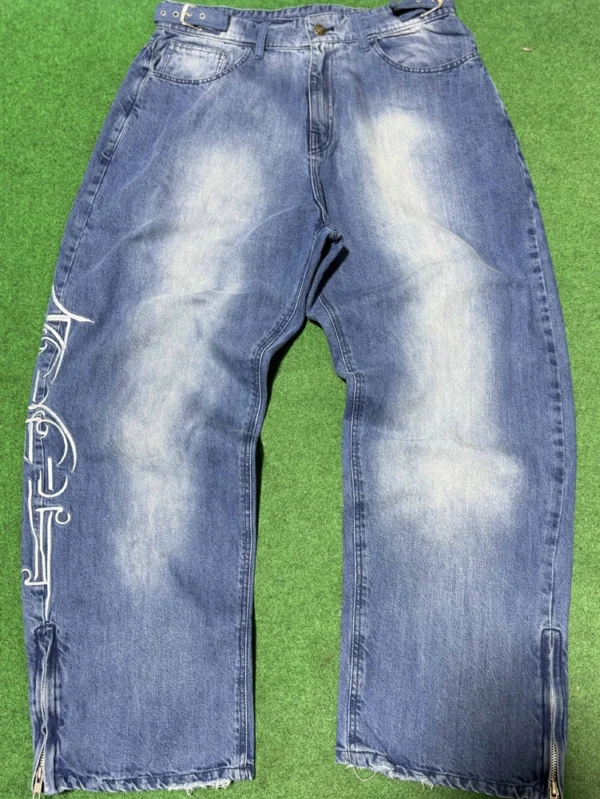 Stylish Baggy Straight Leg Jeans for Modern Men