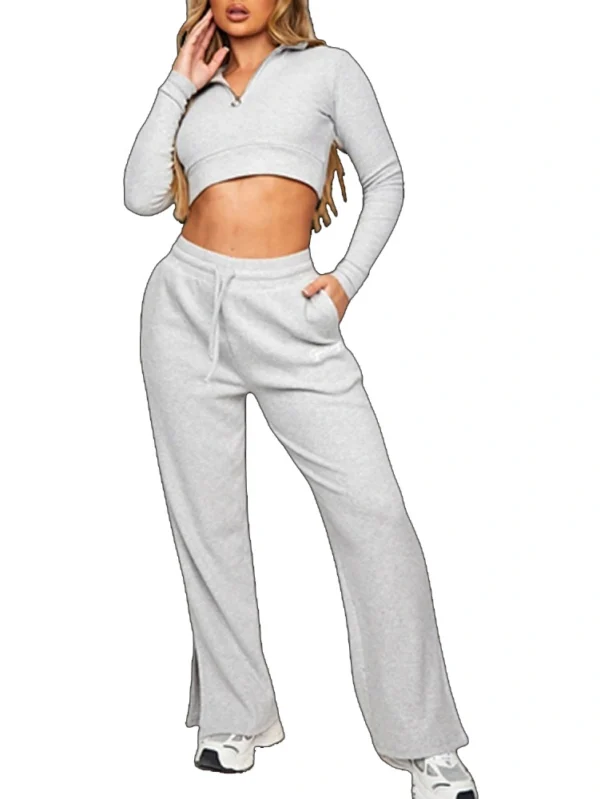 Stylish High Waist Wide Leg Sweatpants for Women