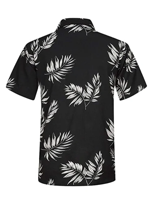 Tropical Custom Printed Men's Button Down Beach Shirt