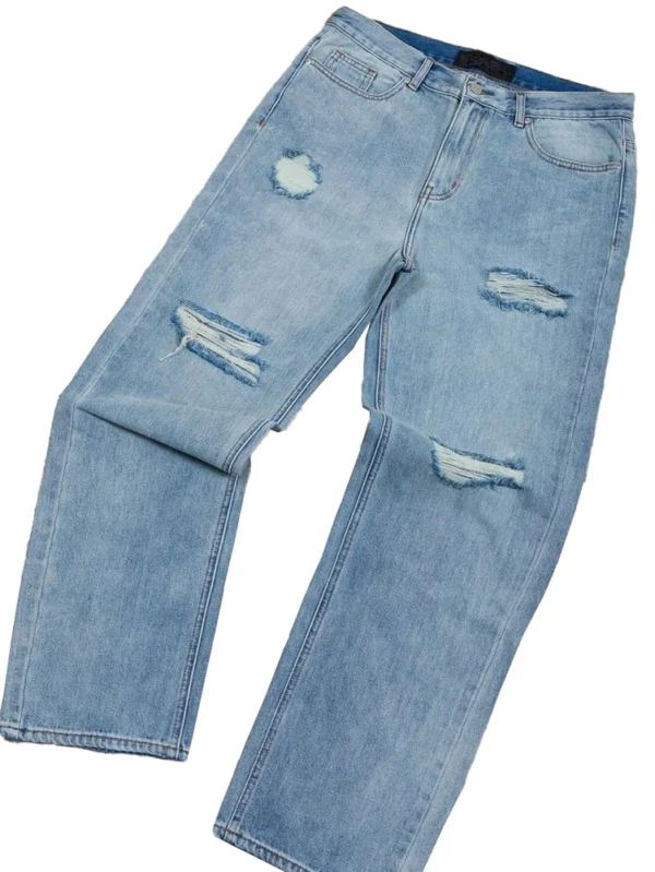 Vintage-Inspired Distressed Cargo Joggers for Men